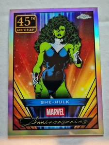 She-Hulk - 2025 Topps Chrome Marvel Marvel Anniversaries Insert Card - Picture 1 of 2