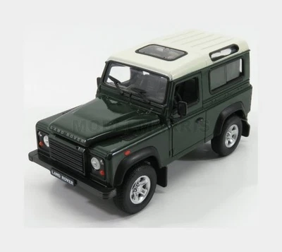 WELLY WE22498GNW LAND ROVER - LAND DEFENDER 90 1984 - GREEN WHITE - 1/24 - Immagine 1 di 2