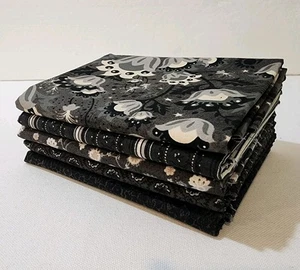 Boudoir, Black Dress Bundle of 5 prints from Basic Grey 1/2-yd., Total 2.5 Yards - Picture 1 of 6
