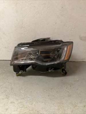 Jeep Grand Cherokee 2019-2022 faro izquierdo izquierdo izquierdo lado del conductor negro OEM HID Foto 1 de 4