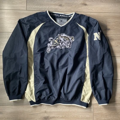 Navy Midshipmen Windbreaker Jacket Mens Large Colosseum Athletics Pullover - Image 1 of 4