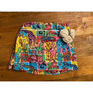 Lilly Pulitzer Gr. 2 Kleinkind Mädchen Zoo Tiere Mehrfarbig Rock Vintage Style - Bild 1 von 6
