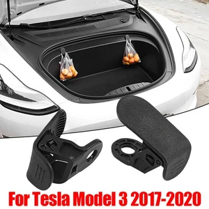2Pcs Car Interior Accessories Front Trunk Hook Clip For Tesla Model 3 2017-2020 - Foto 1 di 9
