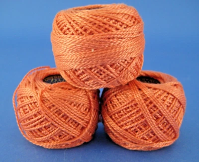 DMC Embroidery Thread 3 Balls Cotton Perle 5 #352 Light Coral France - Image 1 of 3