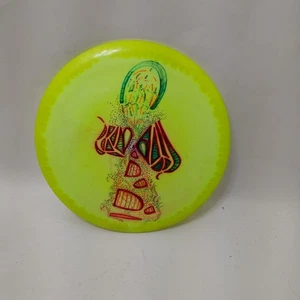 Used Innova Halo Wraith Yellow Custom Art distance driver golf disc 175G Good - Picture 1 of 7