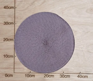 mauve purple large DIY straw fascinator craft base disc wedding hat supply - Picture 1 of 2