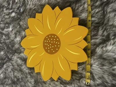 Wood sunflower lazy susan 11.7”x11.7” - Image 1 of 3
