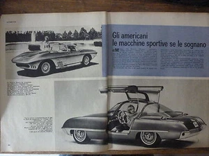 *ARTICOLO CORVETTE SHARK - FORD COUGAR 406    -  1962 - Imagen 1 de 1