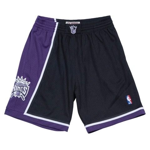 Mitchell & Ness NBA Swingman Road Shorts Sacramento Kings 00-01 Black *NEW* Cover