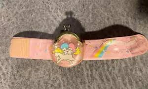 Vintage 1976-85 Sanrio Little Twin Stars Coin Purse Pouch Vinyl Wristband - Picture 1 of 6