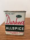 Durkees Allspice Spice Tin Can Elmhurst Ny Vintage Grocery