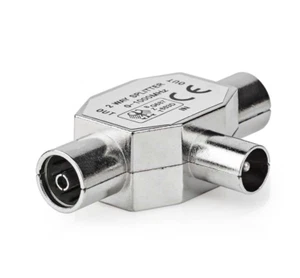 2 Way Freeview Coaxial TV Aerial Signal Splitter Very High Quality Freeview UHF - Picture 1 of 4