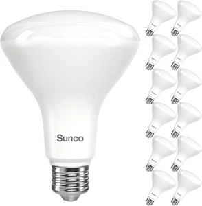Sunco 12 Pack BR30 LED Bulbs, High Output 1200 Lumens, Indoor Flood Lights, 11W - Picture 1 of 7