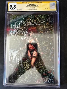 Red Sonja #1 CGC 9.8 Eastman Virgin Variant Signed/Sketched By Eastman Dynamite - Bild 1 von 3