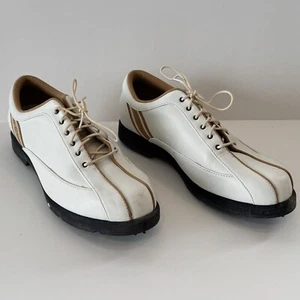 CALLAWAY Golf Shoes W349-20 Women's Size US 9 White with Gold Stripe - Picture 1 of 9