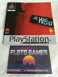 Notice de De Sang Froid Platinum pour Sony Playstation 1 PS1 - Floto Games - Imagen 1 de 2