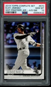 2019 Topps Complete Set Eloy Jimenez RC All-Star Game Stamp PSA 10 Gem Mint #670 - Bild 1 von 2