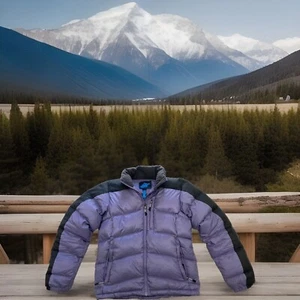 eastern mountain sports puffer jacket Down Filled Purple Women's Xsmall Packable - Picture 1 of 8