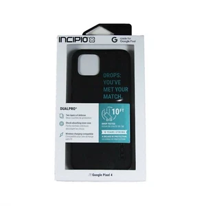 INCIPIO DUALPRO CASE FOR GOOGLE PIXEL 4 DROP SHOCK PROTECT BLACK NEW GG-083-BLK - Picture 1 of 4