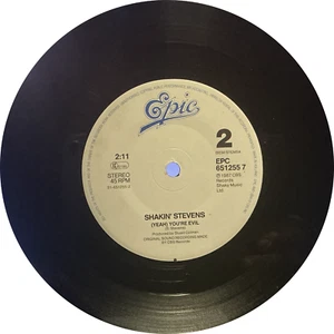 SHAKIN` STEVENS ~ What Do You Want To Make Those Eyes At Me For ~ Epic 651255 7 - Picture 1 of 4