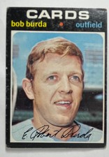 Bob Burda 1971 Topps number 541  St. Louis Cardinals