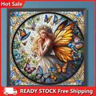 5D Diy Full Round Drill Stained Glass Diamond Painting Fairy Kit 30X30cm