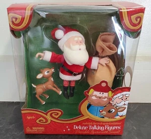 Forever Fun Rudolph the Red Nosed Reindeer Santa Deluxe Talking Figures - Picture 1 of 6