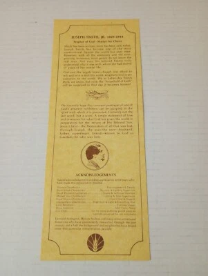 Joseph Smith El Hombre Vidente S Bryce Chamberlain Harvest Productions Orem Utah Foto 1 de 3