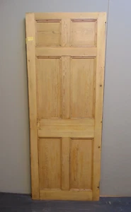 Door 25 1/4" x 70 1/2" 6 Panel Georgian Pine Wooden 479D (FREE UK POSTAGE) - Picture 1 of 11