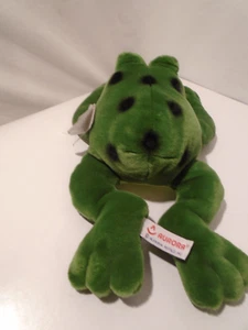 Plush Frog Spotted Flopsies Jumpin Jacques Green Soft Aurora Stuffed toy14" RARE - Picture 1 of 5