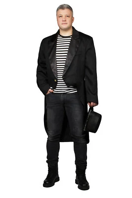 Costume de Carnaval Habit Cérémonie Homme Redingote Fait à la Main Gr. 46-60 - Photo 1/3