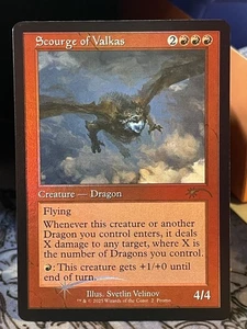 Scourge of Valkas FOIL Retro Frame NM/M MTG Secret Lair Drop Festival in a Box - Picture 1 of 1