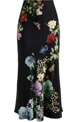 NEW Alice + Olivia TERESE SLIP SKIRT in Venus Floral Size - 0 - Image 1 of 4