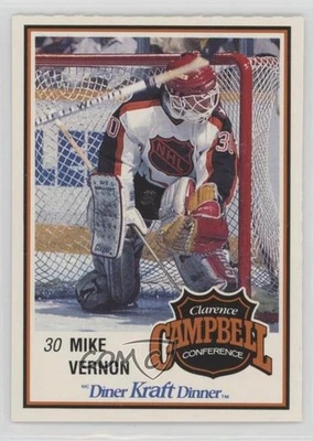 1989-90 Kraft Dinner Food Issue Mike Vernon #62 HOF - Image 1 of 2