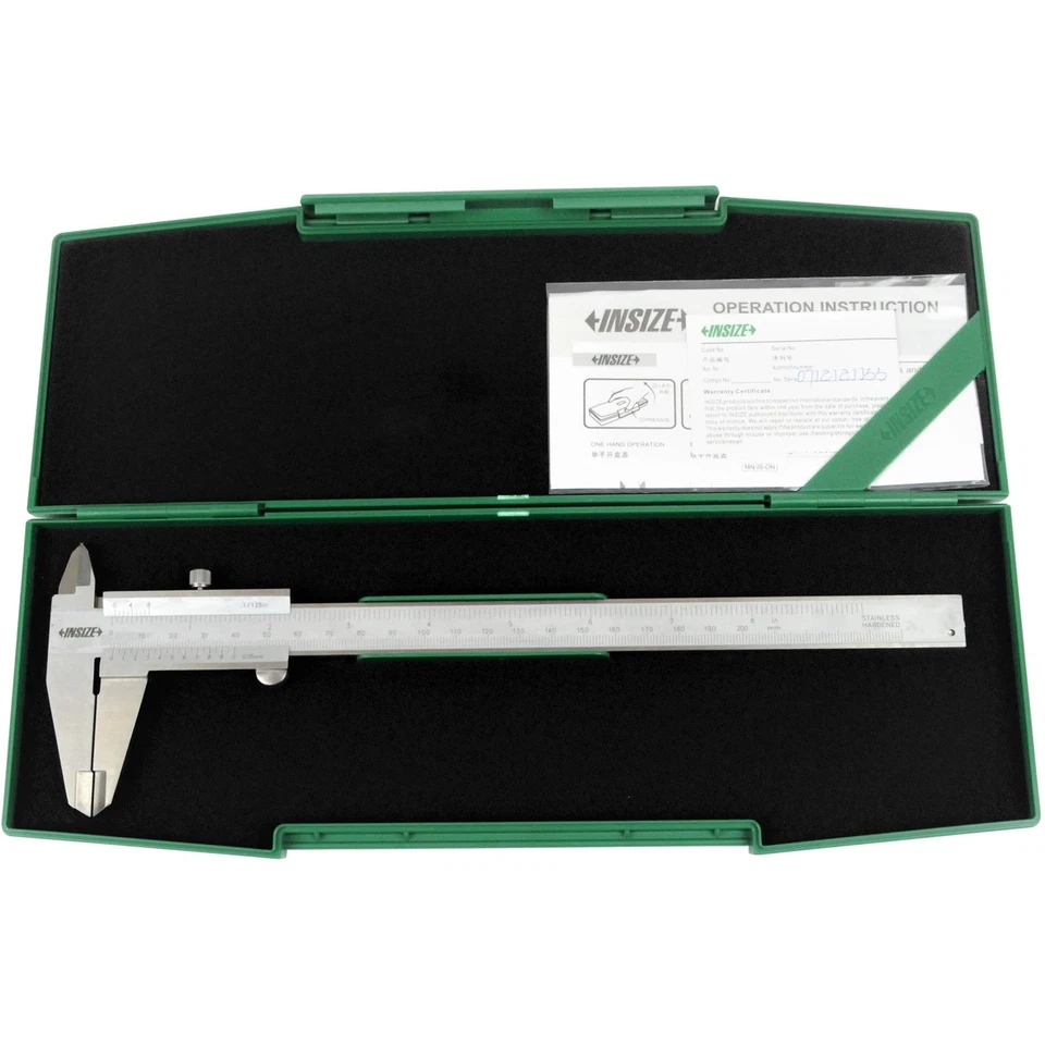 Insize Vernier Caliper 0-200mm/0-8" Range Series 1205-200S - Image 1 of 4
