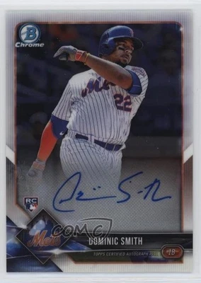 2018 Bowman Chrome Rookie Auto Dominic Smith #CRA-DS Auto RC - Image 1 of 2