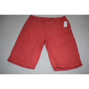 GAP Shorts Mens Size 29 Chinos Khakis Golf Pink Cotton Flat Front NEW TAGS - Picture 1 of 5