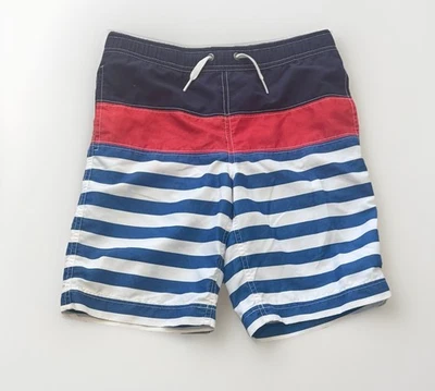 Bañador Hanna Andersson talla 6-7 (120) para niños azul rojo blanco a rayas forrado Foto 1 de 4