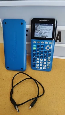 ★ TI83 BLEUE PREMIUM CE Calculatrice avec mode examen Lycée texas instrument - Photo 1/4
