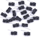 20Pcs Ac 5A/125V 3A/250V Long Straight Hinge Lever Arm Micro Limit Switch Spdt 3