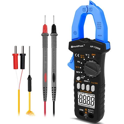 HOLDPEAK Digital Clamp Multimeter AC DC Current Amp Volt TRMS Clamp Meter 6000 Counts NCV