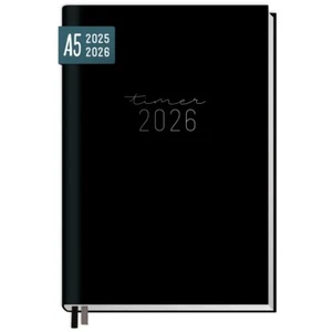 Chäff-Timer Classic 2025/2026 / 18 Monate / A5 / Black Edition / Häfft-Verlag - Bild 1 von 7