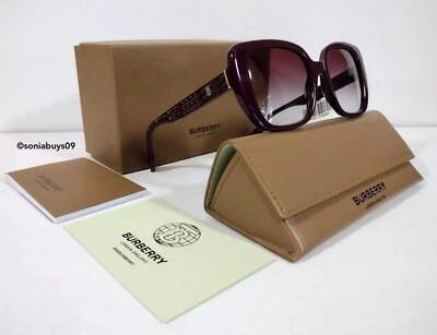Gafas de sol Burberry Helena cuadradas para mujer, burdeos, degradado violeta Foto 1 de 4