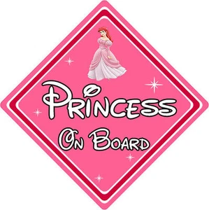 Disney Princess On Board Car Sign – Ariel From The Little Mermaid - Picture 1 of 5
