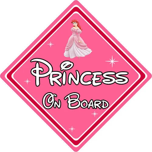 CAR SIGNS DIRECT Disney Prinzessin an Bord Autoschild - Arielle von der kleinen Meerjungfrau