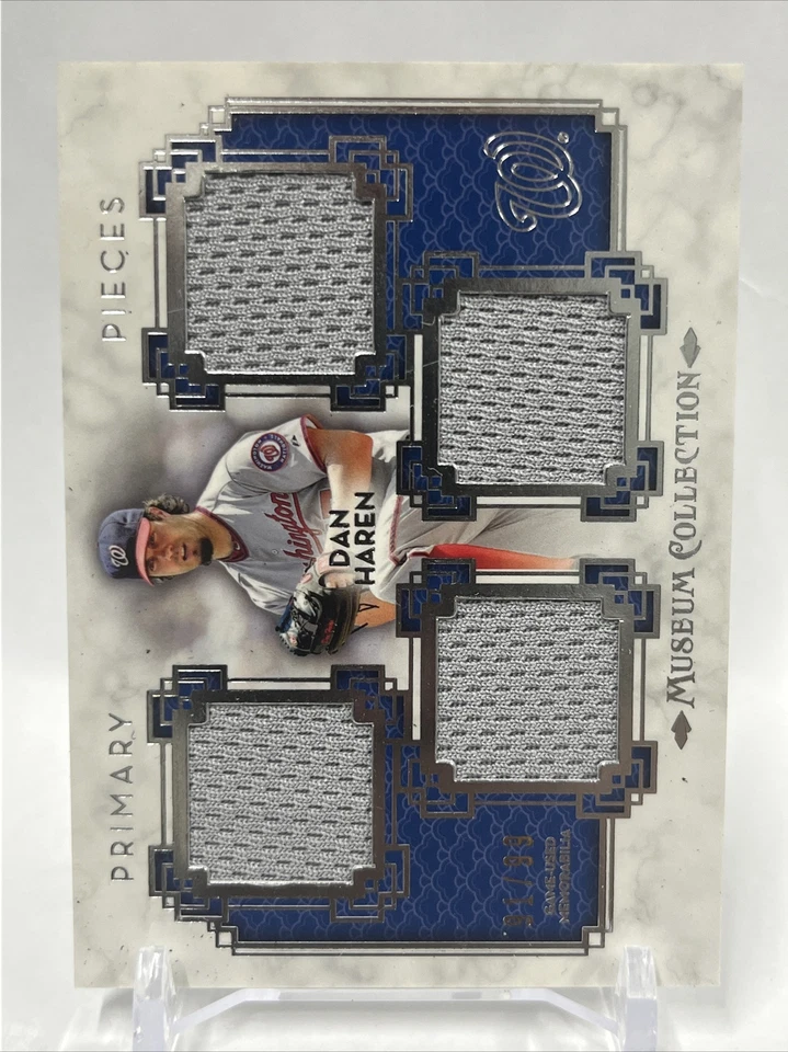 2014 Topps Museum Quad Primary Pieces Relic Dan Haren /99 - Image 1 of 2