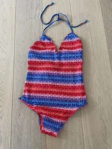 badeanzug damen, size 12 , SEAFOLLY AUSTRALIA, rot/blau, Materialmix, Vintage - Bild 1 von 3