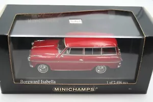 Borgward Isabella Kombi 58 Korallenrot Minichamps 400096010 1/43 Break Turnier - Picture 1 of 4