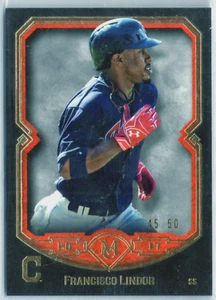 /50 Francisco Lindor Indians 2018 Topps Museum Ruby Red SP - Picture 1 of 2