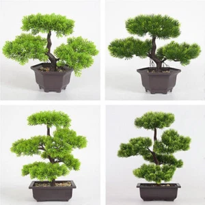 Künstliche Zimmerpflanze Kunstpflanzen Bonsai Baum Im Blumentopf Pflanze Dekor~ - Bild 1 von 11